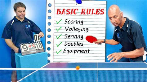 Table tennis rules, scoring system and all you need to know.